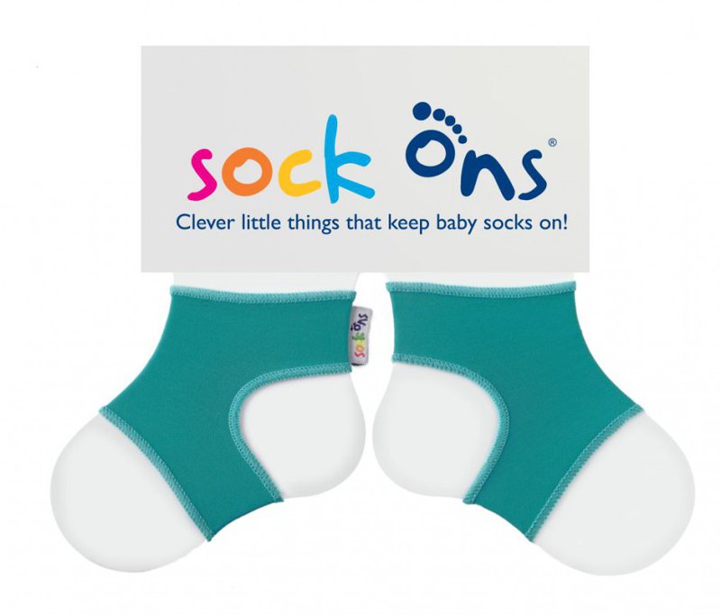 Sock Ons Držáky na ponožky ®BRIGHTS | Turquoise - 0-6 měsíců