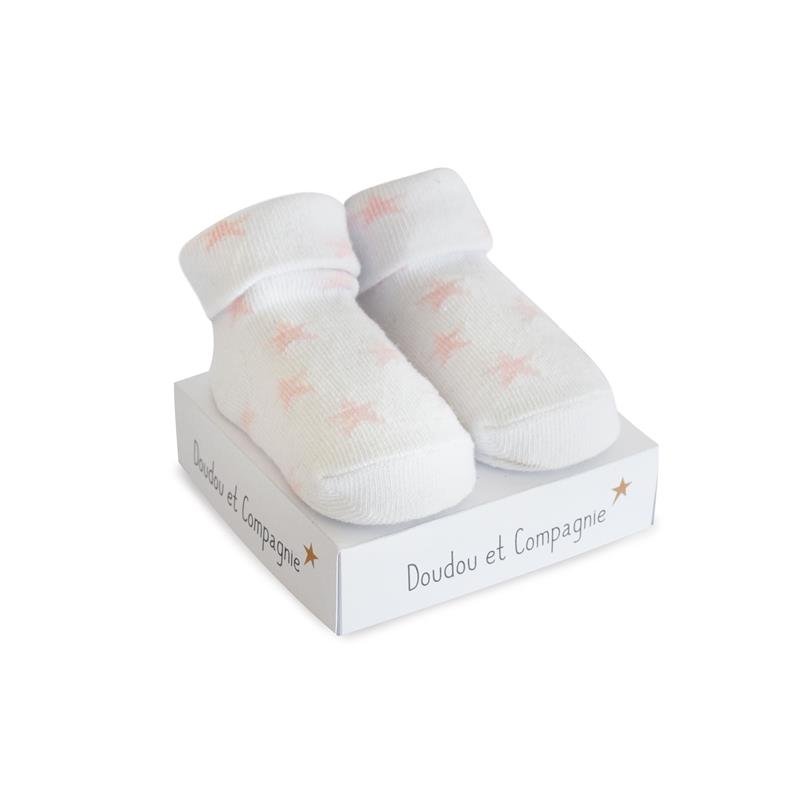 DouDou et Compagnie Paris DouDou et Compagnie Ponožky pro miminko | růžové hvězdičky